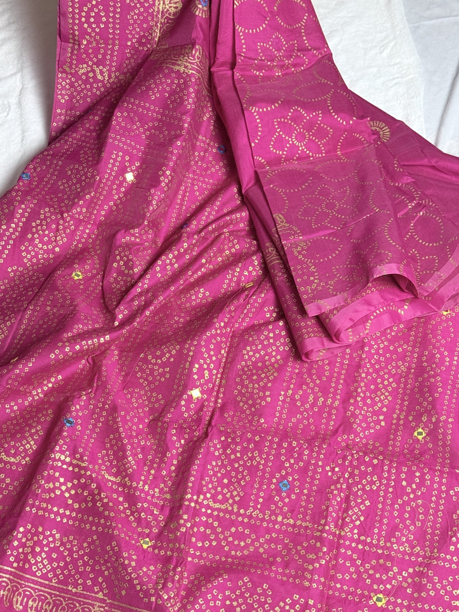 রাণী গোলাপি চণ্ডী কটন শাড়ি - Image 4