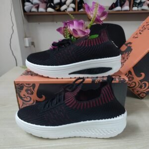 women-black-red-mesh-platform-sneakers-bangladesh
